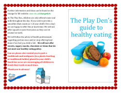healthy eating leaflet
