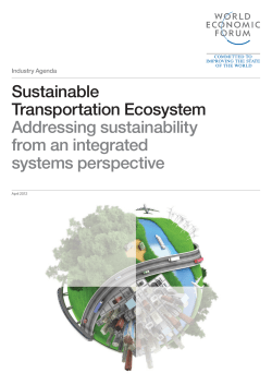 Sustainable Transportation Ecosystem Addressing sustainability