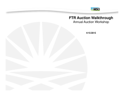 FTR Auction Walkthrough