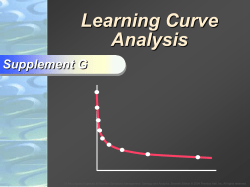 Learning curve analysis