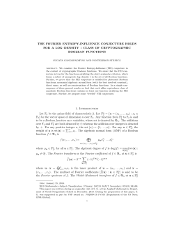 THE FOURIER ENTROPY-INFLUENCE CONJECTURE HOLDS