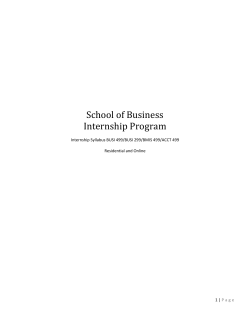 INTERNSHIP POLICIES - Intern agrees that