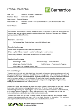 Position Description - General Staff (Template)