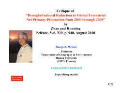 Drought-Induced Reduction in Global Terrestrial Net Primary