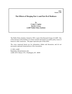The Effects of Merging Part A and Part B of Medicare