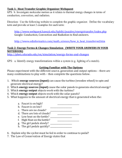 energy sources (input)