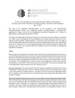 Independent Education Evaluations (IEE)