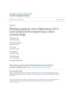 Blocking anaplerotic entry of glutamine to TCA cycle sensitizes K