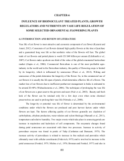 chapter-6 influence of bioinoculant treated plants, growth regulators