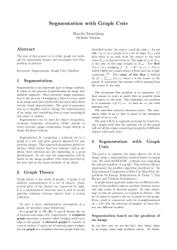 Segmentation with Graph Cuts