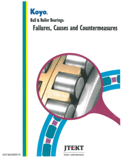 Roling Bearings: Failures, Causes and Countermeasures