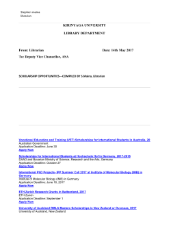 14th May 2017 scholarships