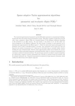 Sparse adaptive Taylor approximation algorithms for parametric and