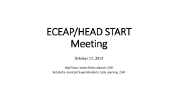 ECEAP/HEAD START Meeting Presentation