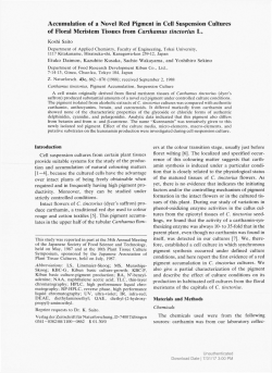 Accumulation of a Novel Red Pigment in Cell