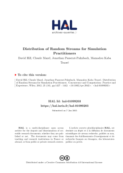 Distribution of Random Streams for Simulation Practitioners