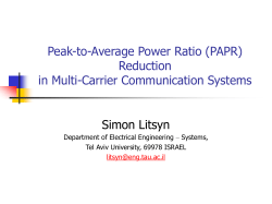 Peak-to-Average Power Ratio (PAPR