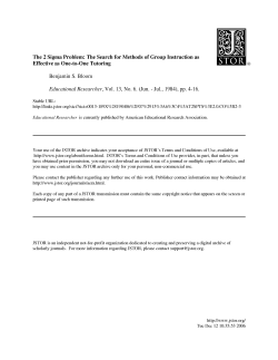 Bloom`s 2 Sigma Problem - Inst.eecs.berkeley.edu