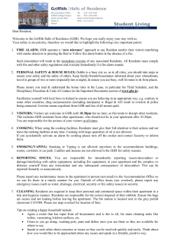 Check List For Arriving Residents