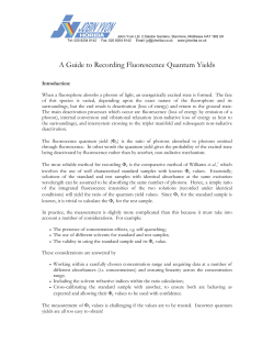 A Guide to Recording Fluorescence Quantum Yields