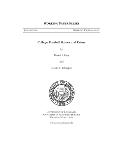 College Football Games and Crime
