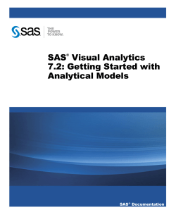 SAS Visual Analytics 7.2: Getting Started with