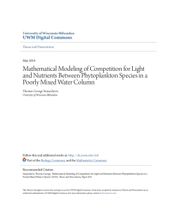 Mathematical Modeling of Competition for Light and Nutrients