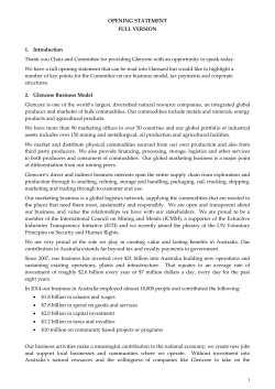 OPENING STATEMENT FULL VERSION 1. Introduction