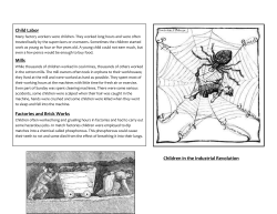 Children in the Industrial Revolution
