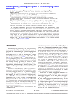 Thermal probing of energy dissipation in current