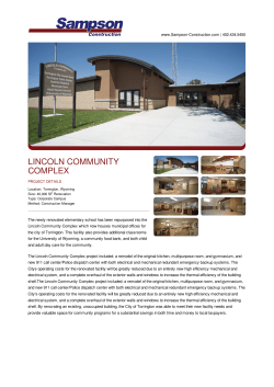 Lincoln Community Complex | Sampson Construction | General