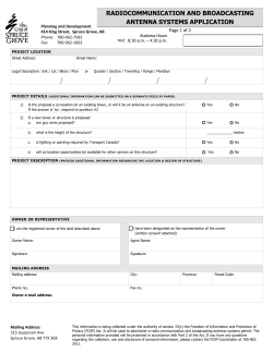 radiocommunication and broadcasting antenna systems application