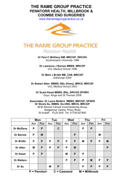 Practice Leaflet - The Rame Group Practice