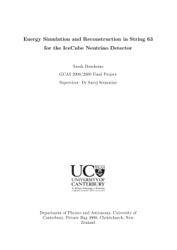 Energy Simulation and Reconstruction in String 63 for the IceCube