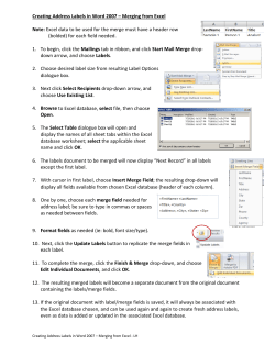 Tools – Letters and Mailings – Show Mail Merge Toolbar