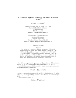 A classical ergodic property for IFS: A simple proof