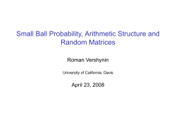 Small ball probability, additive structure and random matrices