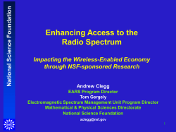 Enhancing Access to the Radio Spectrum