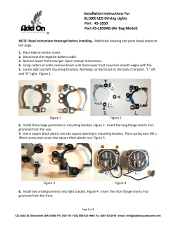 Installation Instructions For GL1800 LED Driving Lights