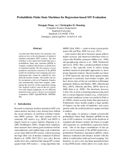 Probabilistic Finite State Machines for Regression