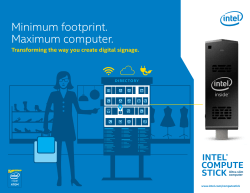 Intel&reg; Compute Stick Digital Signage Usage Guide