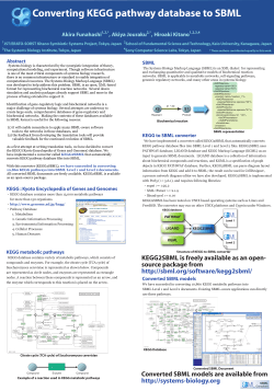 Converting KEGG pathway database to SBML