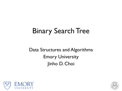 Binary Search Tree - Emory`s Math Department