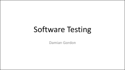 Software Testing