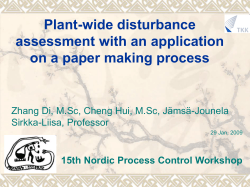 Plant-wide control loop performance assessment : experimental part