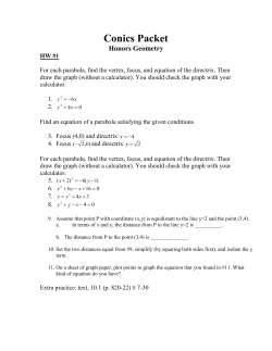 Honors Geo assignments 2002