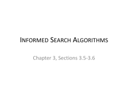 informed search algorithms - UTK-EECS