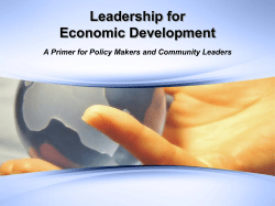 Leading Economic Development Organizations