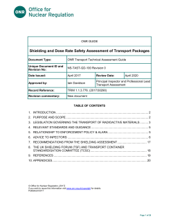 Shielding and Dose Rate Safety Assessment of Transport Packages