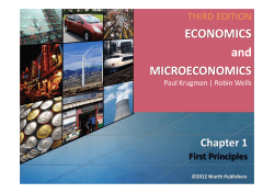 The Study of Economics